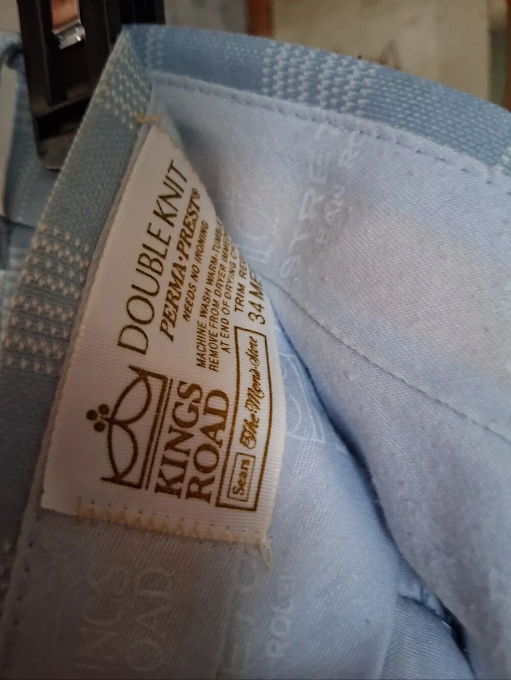 Light Blue Plaid Men’s Dress Pants
